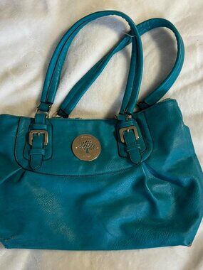 vintage teal purse